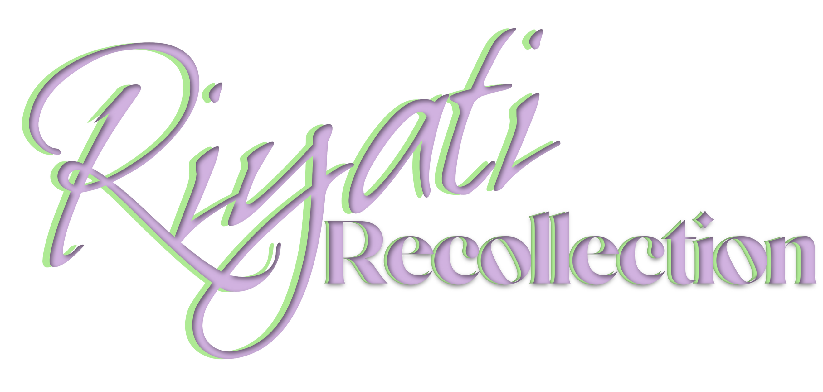 Riyati Ripple Riyati Recollection's logo, which has "Riyati" in a cursive handwriting font and "Recollection" in a block print font