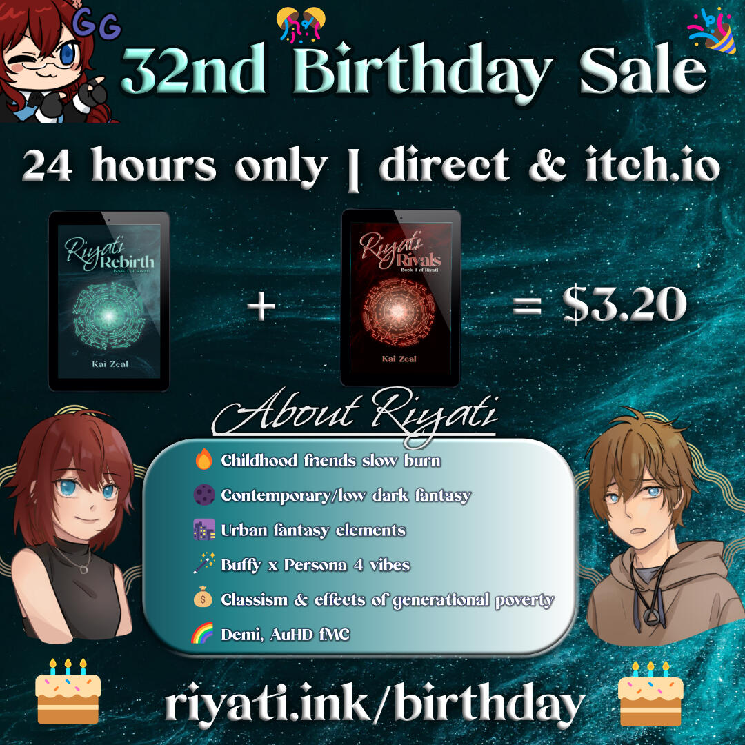 Birthday sale picture 32nd birthday sale - 24 hours only | direct & itch.io