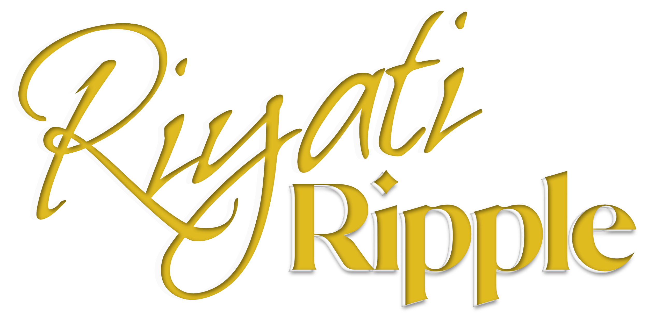 Riyati Ripple's logo, which has "Riyati" in a cursive handwriting font and "Ripple" in a block print font
